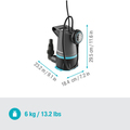 Gardena 2-i-1 dykpumpe 2000 Basic rent/urent vand 550 W